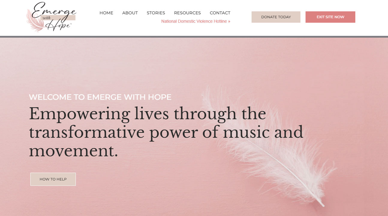 Emerge with Hope Website Development
